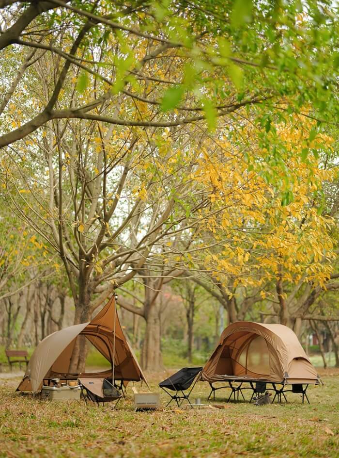 วิดาลิโด้ floating 2 เต็นท์ camping กลางป่า