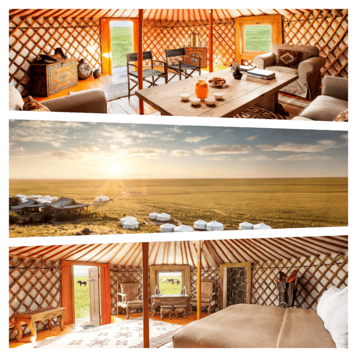 เต็นท์ glamping สไตล์กระโจม