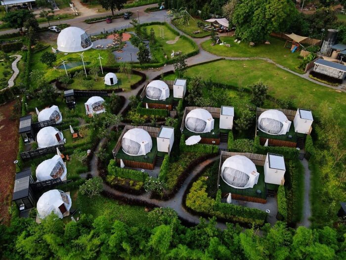 Feature image: มุมสูง Glamping-Hill Khaoyai